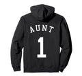 Aunt Team No 1 Basketball Hockey Hoodie - Minimalist Print Men Women - T-Shirt, Sweatshirt, Hoodie