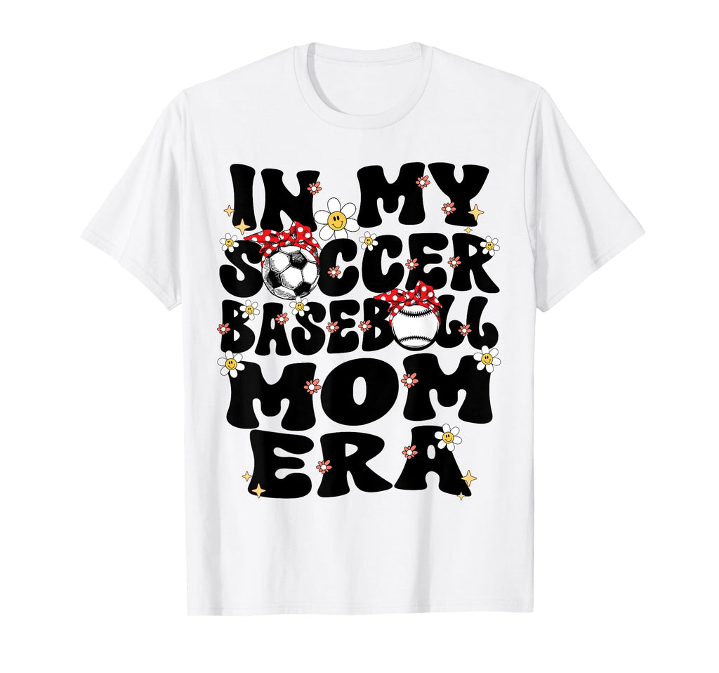 My Soccer Baseball Mom Era Baseball T-Shirt - Custom Art Print Unisex - T-Shirt, Sweatshirt, Hoodie