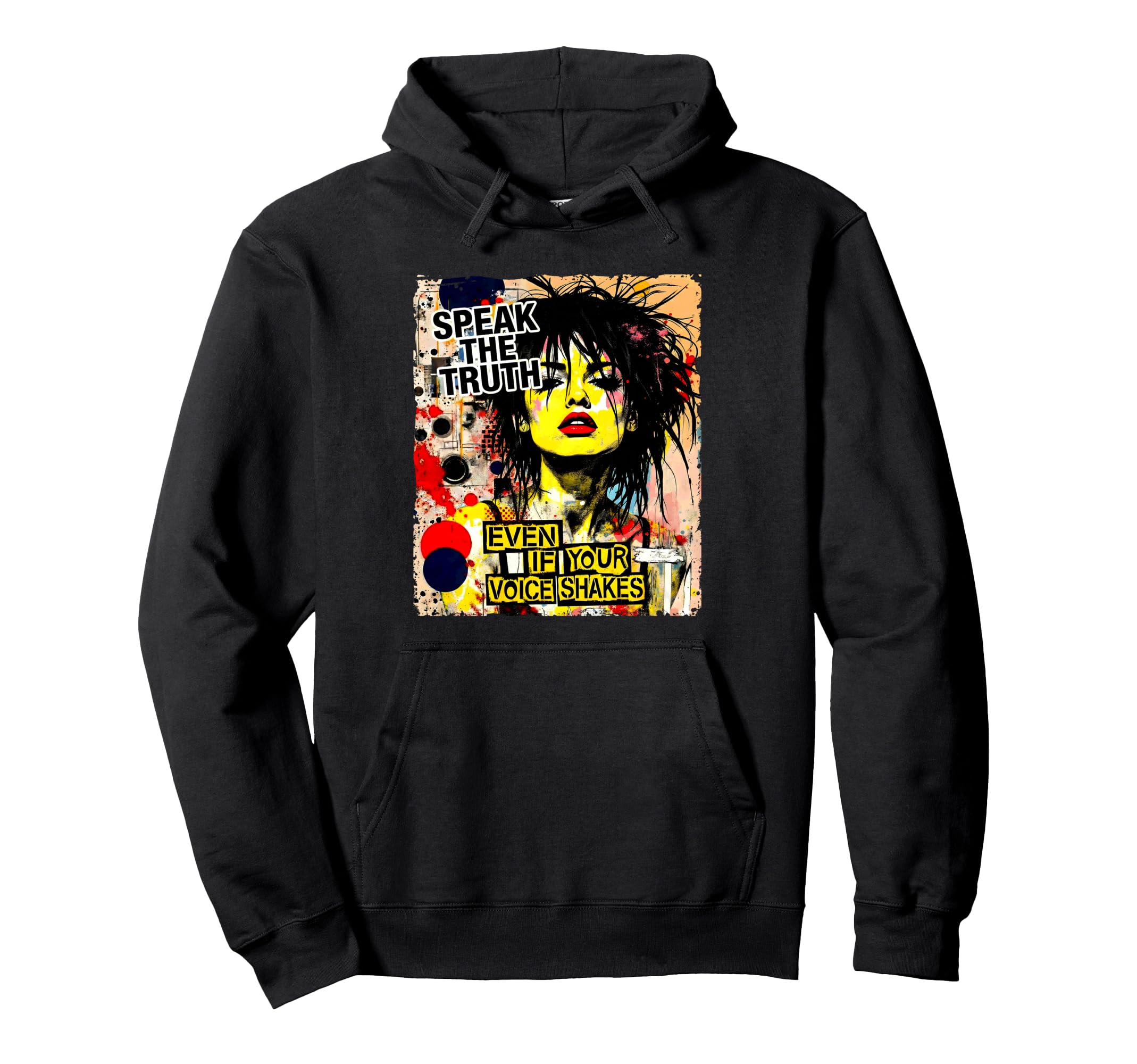 Punk Colorful 90S Urban Grunge Art Hoodie - Aesthetic Graphic Unisex - T-Shirt, Sweatshirt, Hoodie