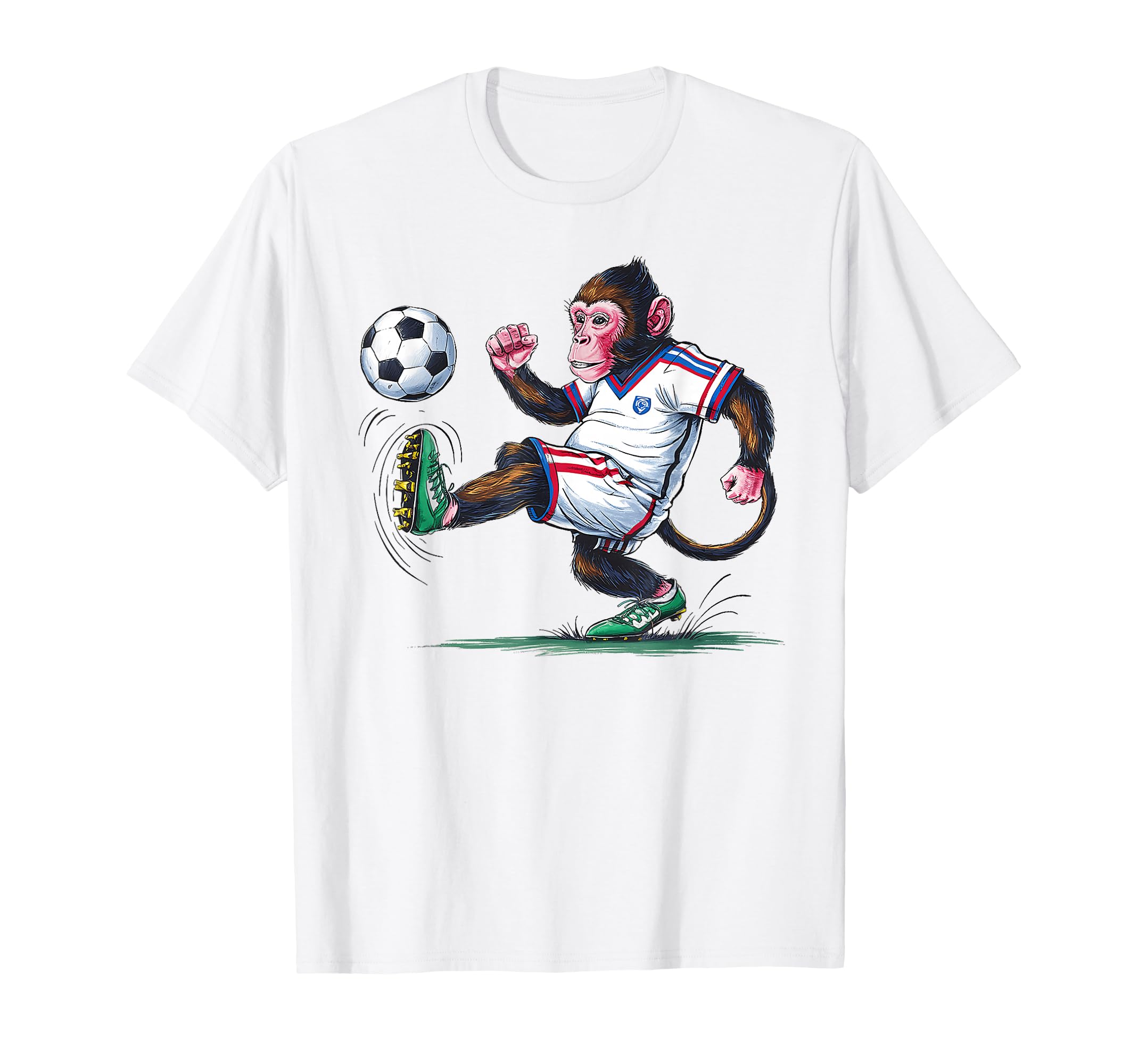 Funny Monkey Sports Monkey Playing T-Shirt - Aesthetic Graphic Men Women - T-Shirt, Sweatshirt, Hoodie