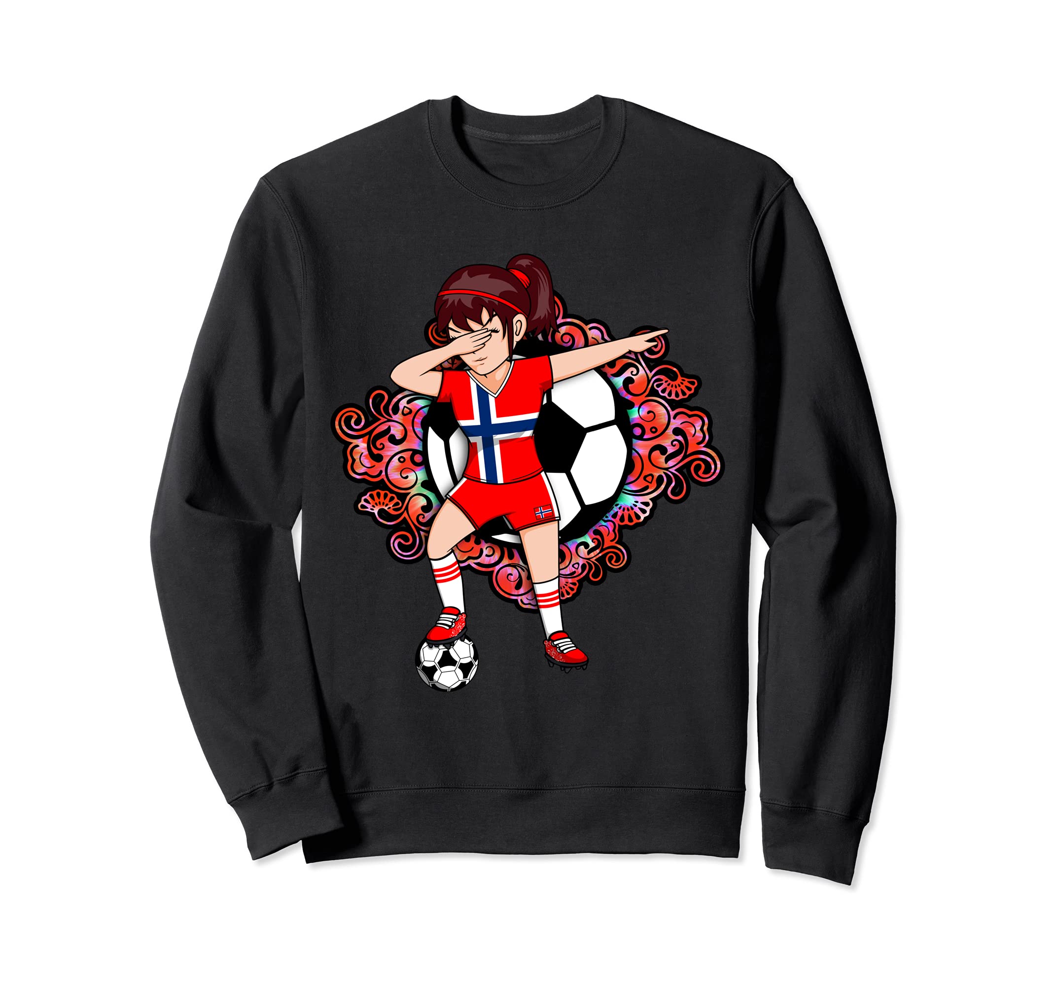 Dabbing Soccer Norway Fan Jersey Sweatshirt - Fun Novelty Design Unisex - T-Shirt, Sweatshirt, Hoodie