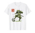 Japanese Samurai Raccoon Soccer Player T-Shirt - Graphic Print Men Women - T-Shirt, Sweatshirt, Hoodie