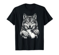 Fierce Holding Ball Fans Line Art T-Shirt - Aesthetic Graphic Unisex - T-Shirt, Sweatshirt, Hoodie