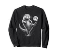 Funny Otter Juggling Soccer Ball Sweatshirt - Unique Graphic for Adults - T-Shirt, Sweatshirt, Hoodie