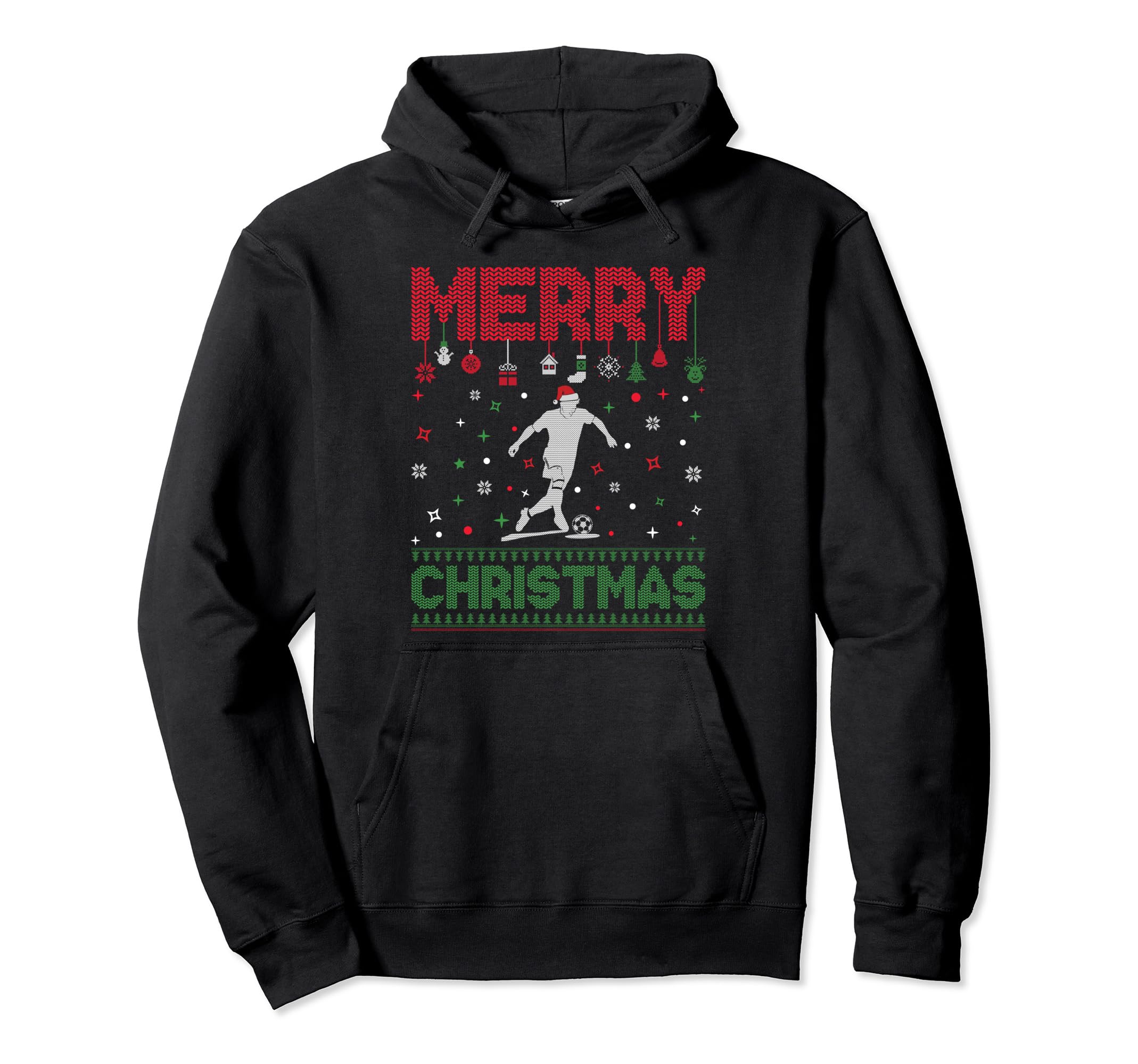Ugly Holiday Funny Soccer Player Hoodie - Streetwear Style Unisex - T-Shirt, Sweatshirt, Hoodie