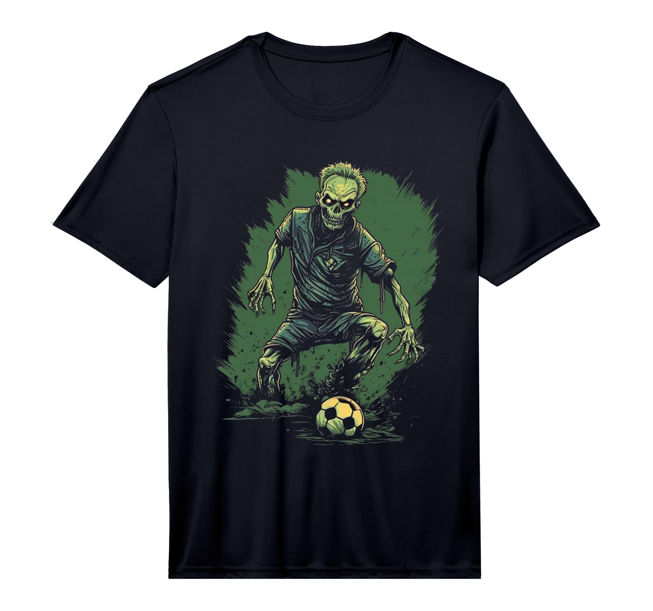 Zombie Soccer Player Halloween T-Shirt - Novelty Apparel for Adults - T-Shirt, Sweatshirt, Hoodie