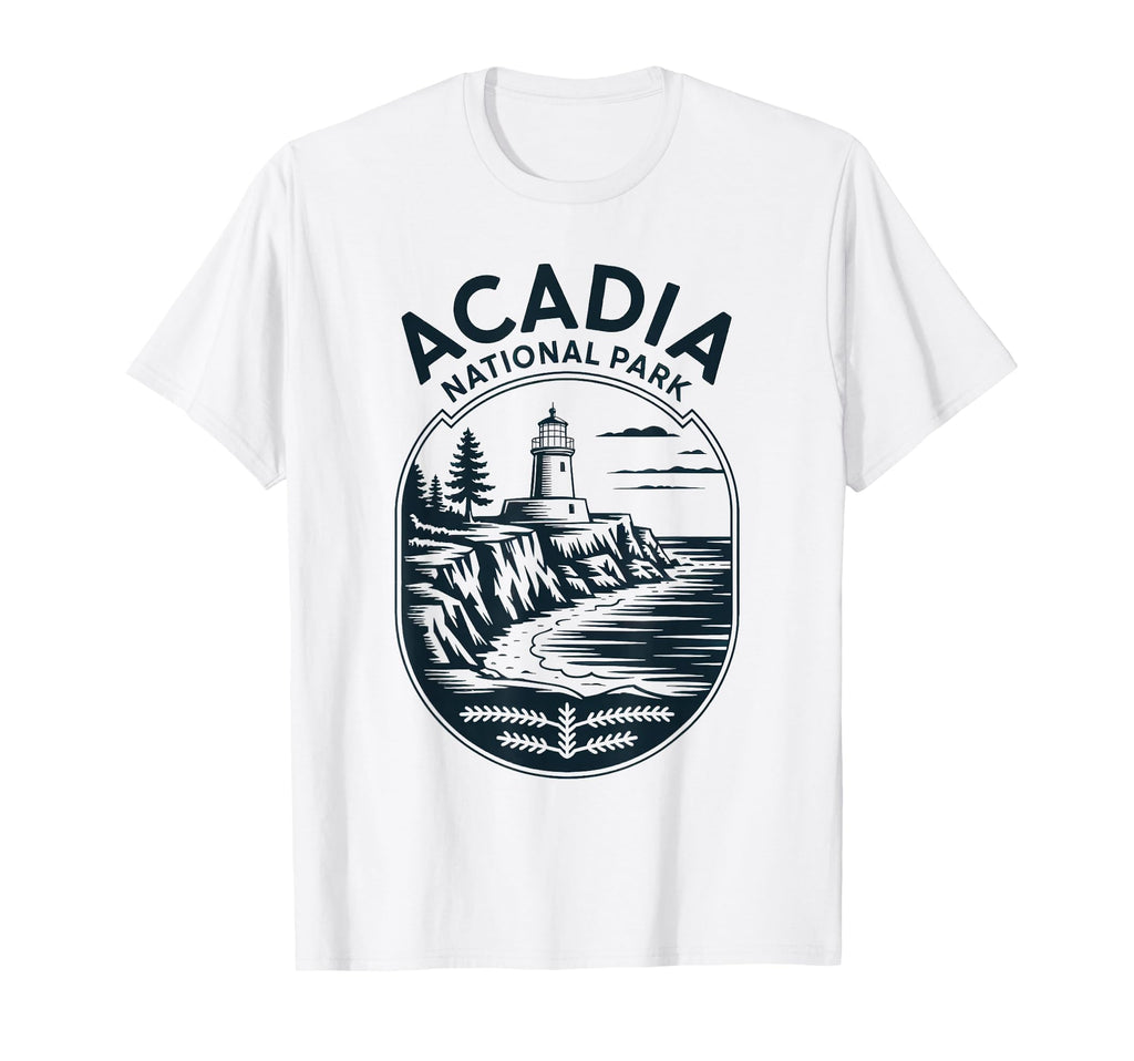 Acadia National Park Camping T-Shirt - Fun Novelty Design for Adults - T-Shirt, Sweatshirt, Hoodie