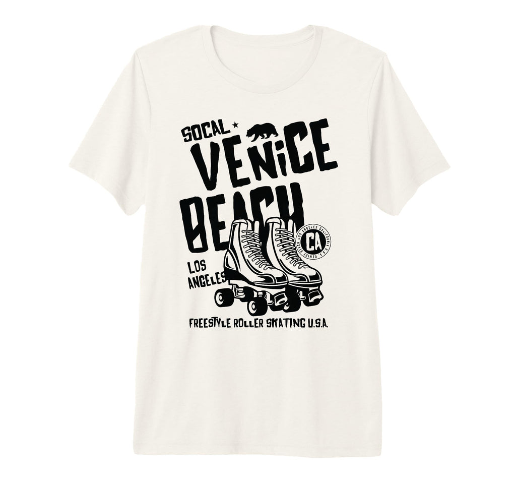 Venice Beach California Roller Skate T-Shirt - Graphic Print for Adults - T-Shirt, Sweatshirt, Hoodie