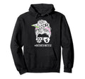 Mom Both Messy Bun Cheerleader Soccer Hoodie - Aesthetic Graphic Men Women - T-Shirt, Sweatshirt, Hoodie