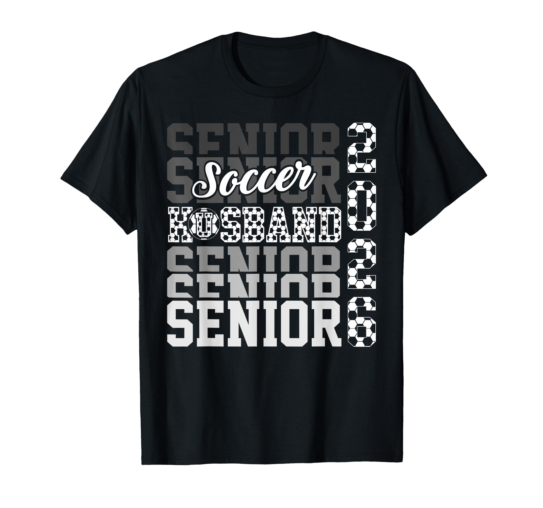 2026 Soccer Senior Husband Graduation T-Shirt - Minimalist Print Unisex - T-Shirt, Sweatshirt, Hoodie