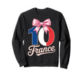 10 France Birthday Number 10 Soccer Sweatshirt - Trendy Graphic Unisex - T-Shirt, Sweatshirt, Hoodie