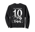 Number 10 Biggest Fan Soccer Player Sweatshirt - Fun Novelty Design Unisex - T-Shirt, Sweatshirt, Hoodie