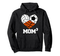 Mom Cubed Mom3 Mom Three Volleyball Hoodie - Unique Graphic Men Women - T-Shirt, Sweatshirt, Hoodie