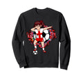 Dabbing Soccer England Jersey Floral Sweatshirt - Novelty Apparel Unisex - T-Shirt, Sweatshirt, Hoodie