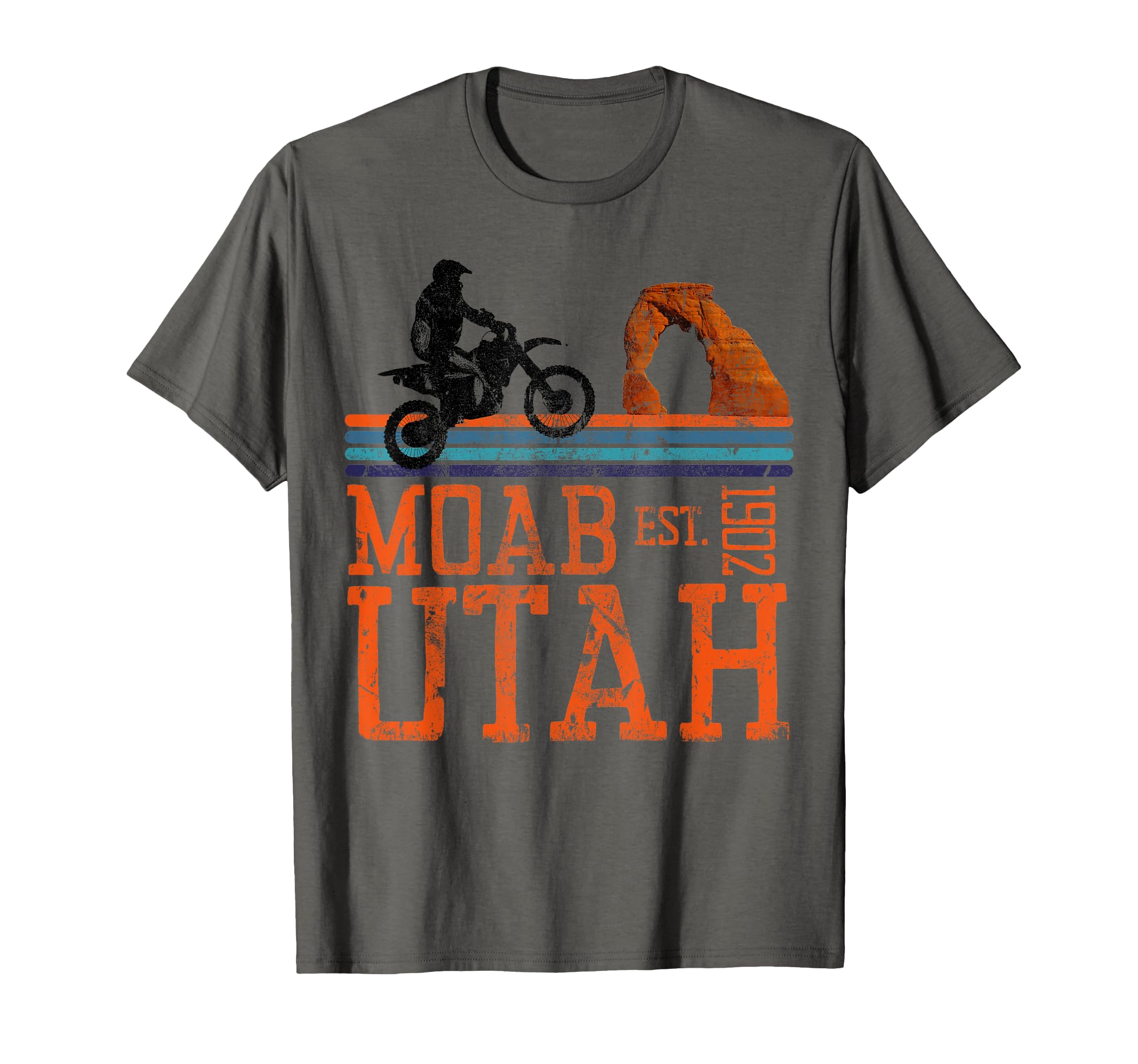 Moab Utah Arches Desert Off Road Dirt T-Shirt - Minimalist Print Men Women - T-Shirt, Sweatshirt, Hoodie