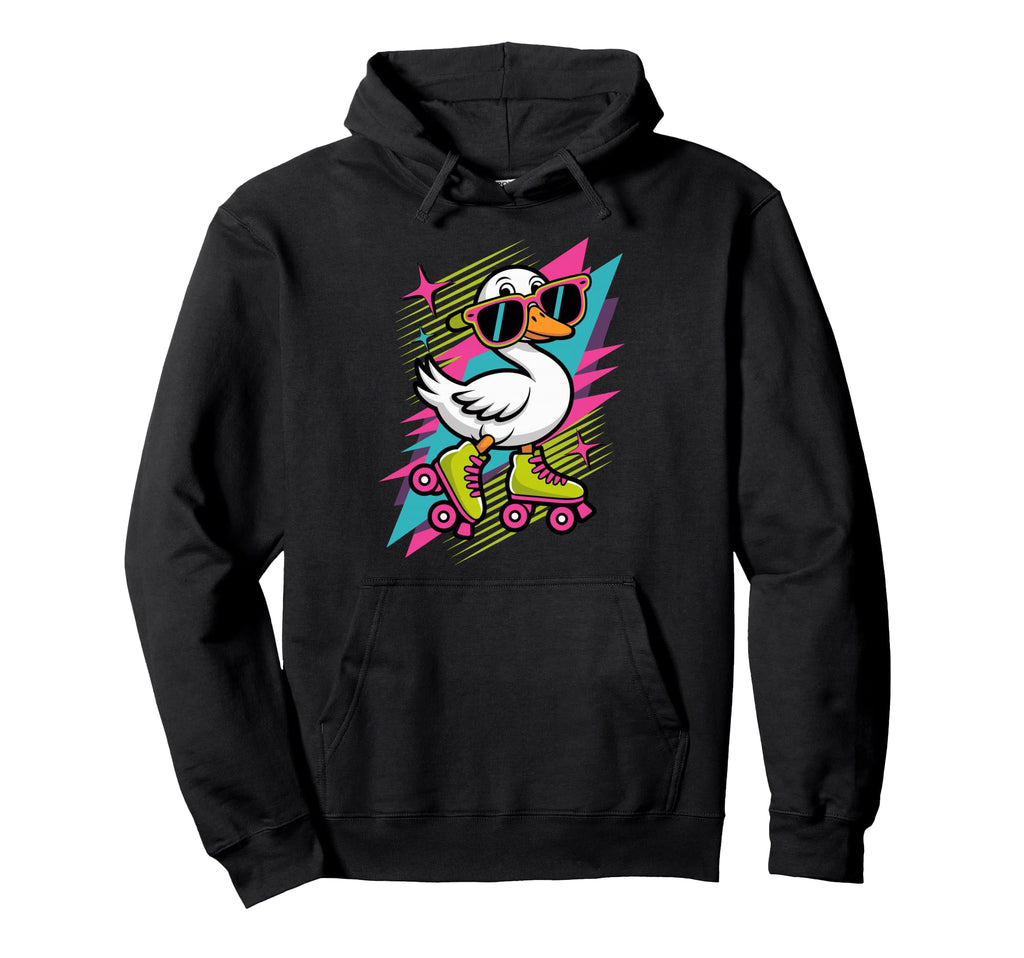Silly Goose Roller Skates Skating Hoodie - Fun Novelty Design for Adults - T-Shirt, Sweatshirt, Hoodie