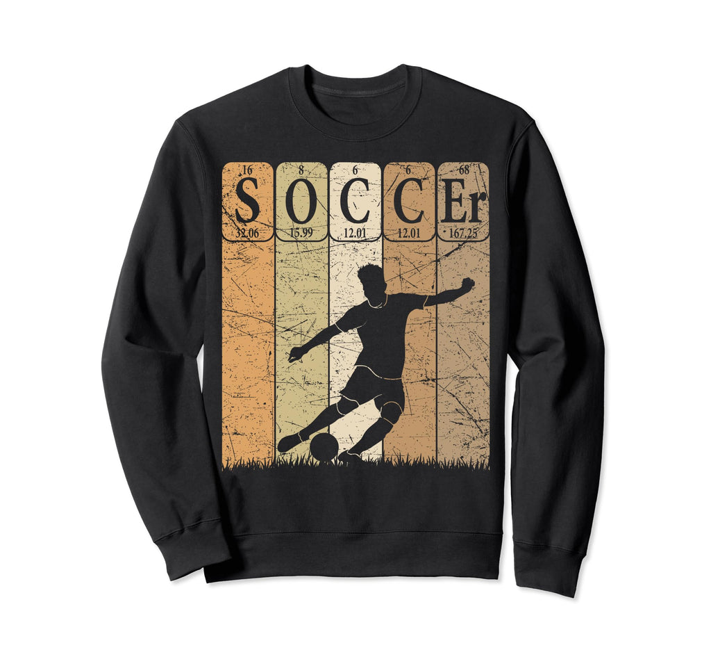 Soccer Periodic Table Elements Sweatshirt - Aesthetic Graphic Unisex - T-Shirt, Sweatshirt, Hoodie