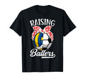 Raising Ballers Volleyball Soccer Mom T-Shirt - Minimalist Print Unisex - T-Shirt, Sweatshirt, Hoodie