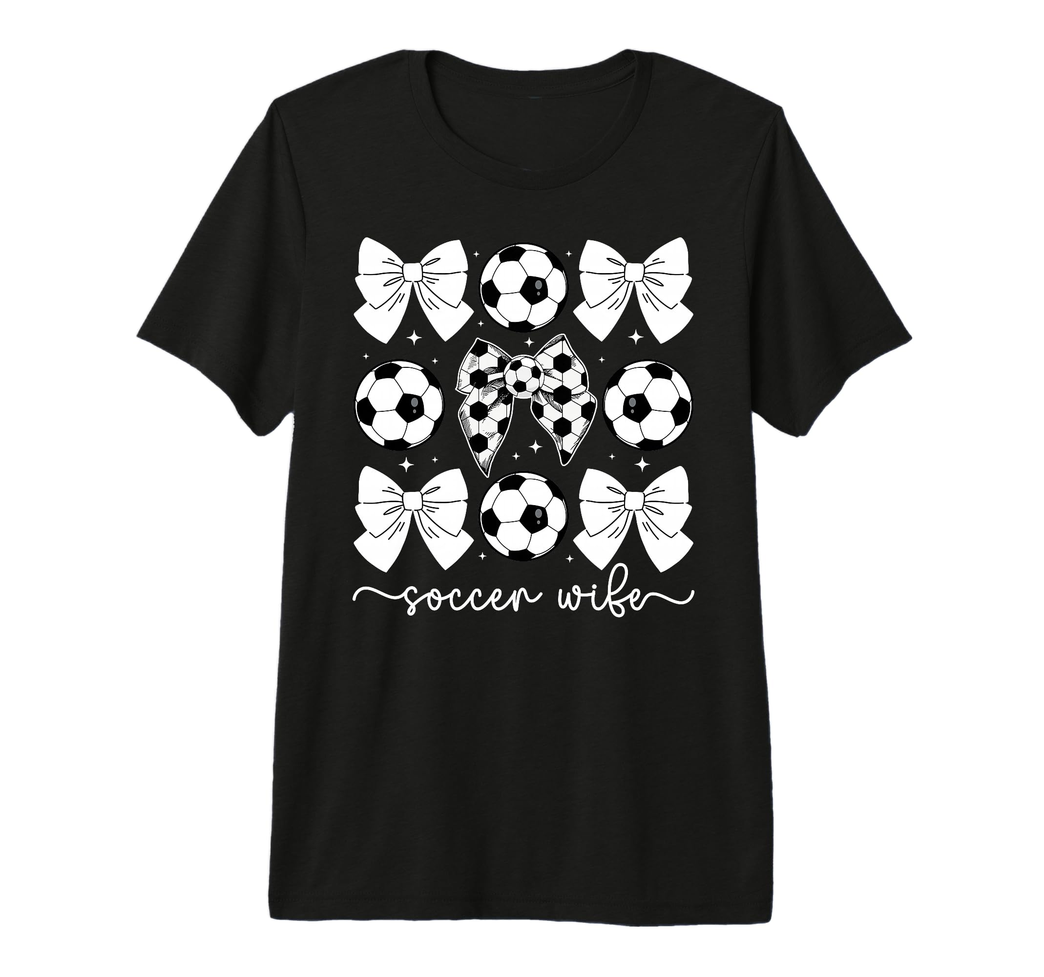 Soccer Wife Coquette Wife Soccer T-Shirt - Fun Novelty Design for Adults - T-Shirt, Sweatshirt, Hoodie