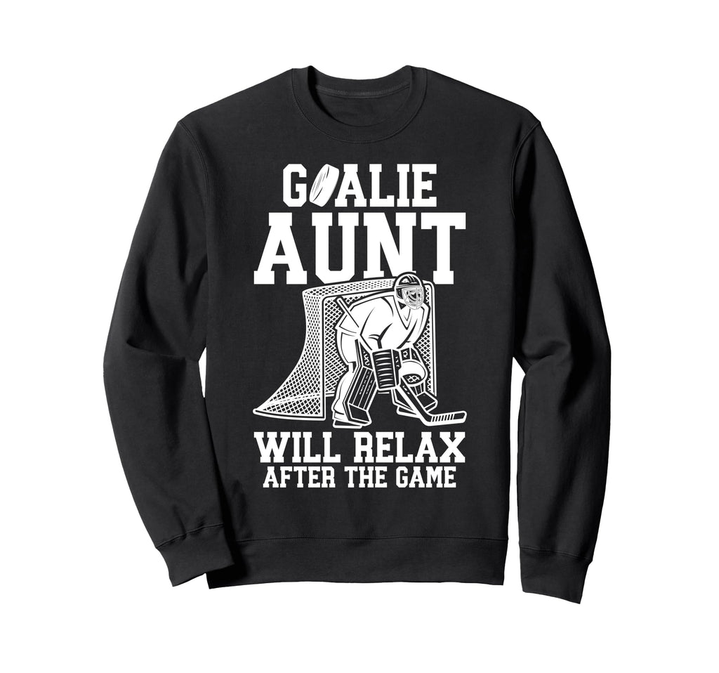Funny Hockey Goalie Aunt Ice Sweatshirt - Fun Novelty Design for Adults - T-Shirt, Sweatshirt, Hoodie