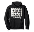 Soccer Grammy Soccer Grandma Coquette Bow Hoodie - Trendy Graphic Unisex - T-Shirt, Sweatshirt, Hoodie