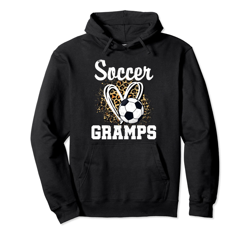 Soccer Gramps Leopard Heart Matching Hoodie - Fun Novelty Design Men Women - T-Shirt, Sweatshirt, Hoodie