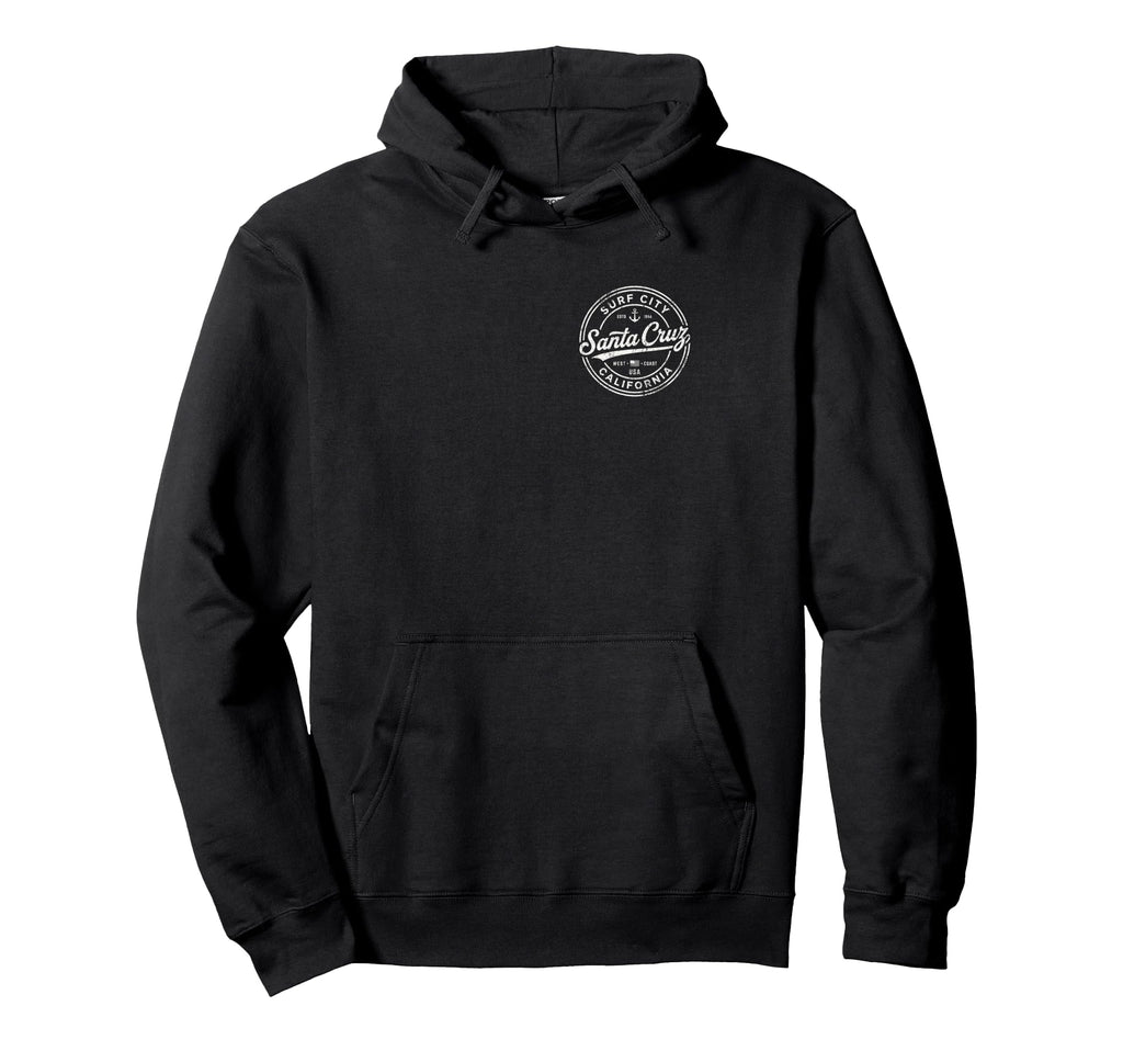 Santa Cruz Surf City California West Hoodie - Trendy Graphic for Adults - T-Shirt, Sweatshirt, Hoodie