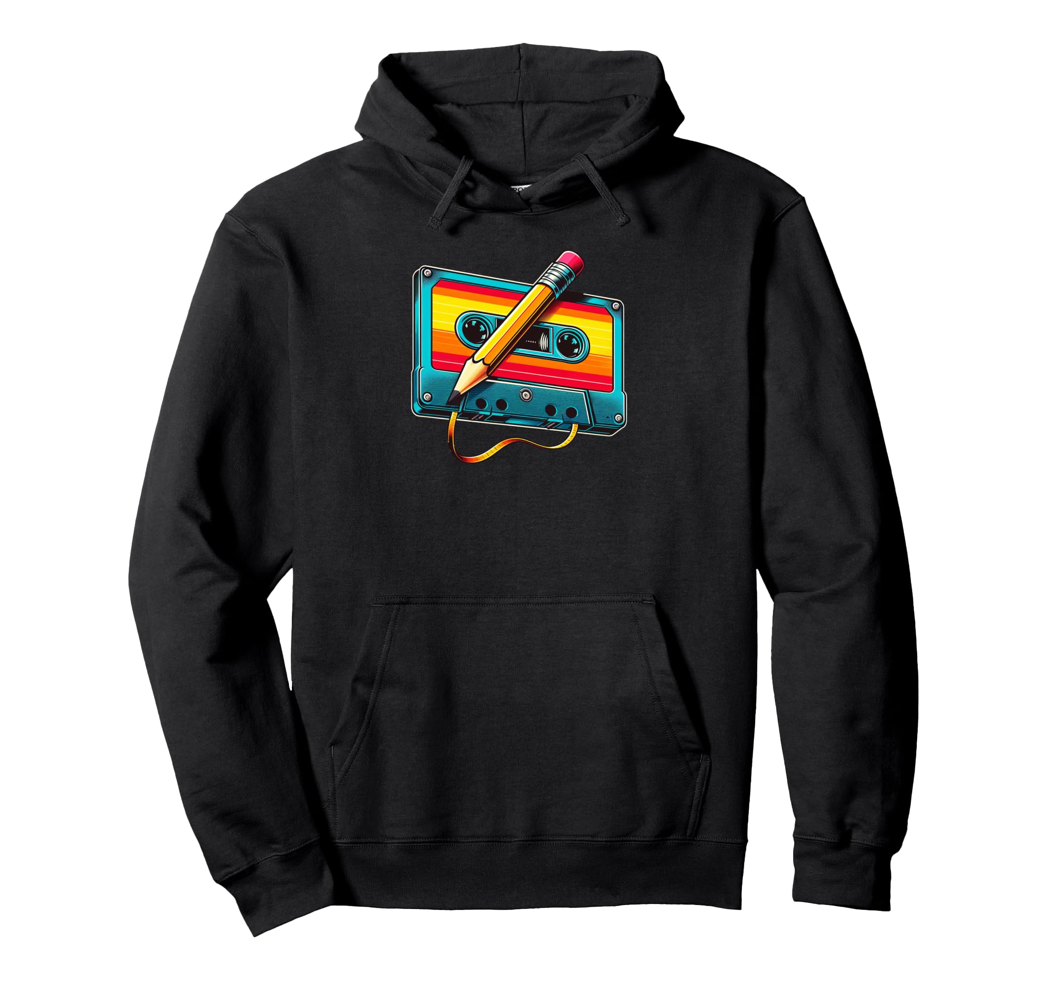 80S 90S Party Costume Nostalgia Cassette Hoodie - Novelty Apparel Men Women - T-Shirt, Sweatshirt, Hoodie