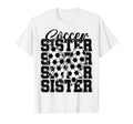 Soccer Sister Coquette Bow Soccer Sport T-Shirt - Graphic Print Men Women - T-Shirt, Sweatshirt, Hoodie