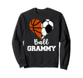 Ball Grammy Heart Funny Soccer Sweatshirt - Casual Everyday Wear Men Women - T-Shirt, Sweatshirt, Hoodie