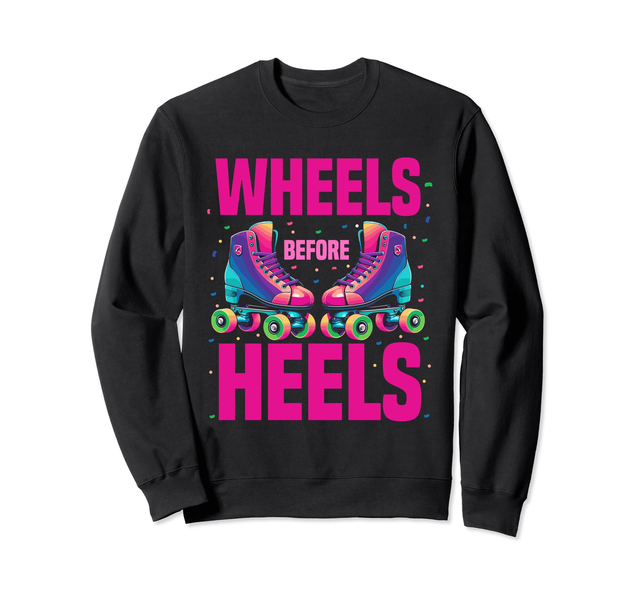 Summer 70S 80S Skates Wheels Sweatshirt - Streetwear Style Men Women - T-Shirt, Sweatshirt, Hoodie
