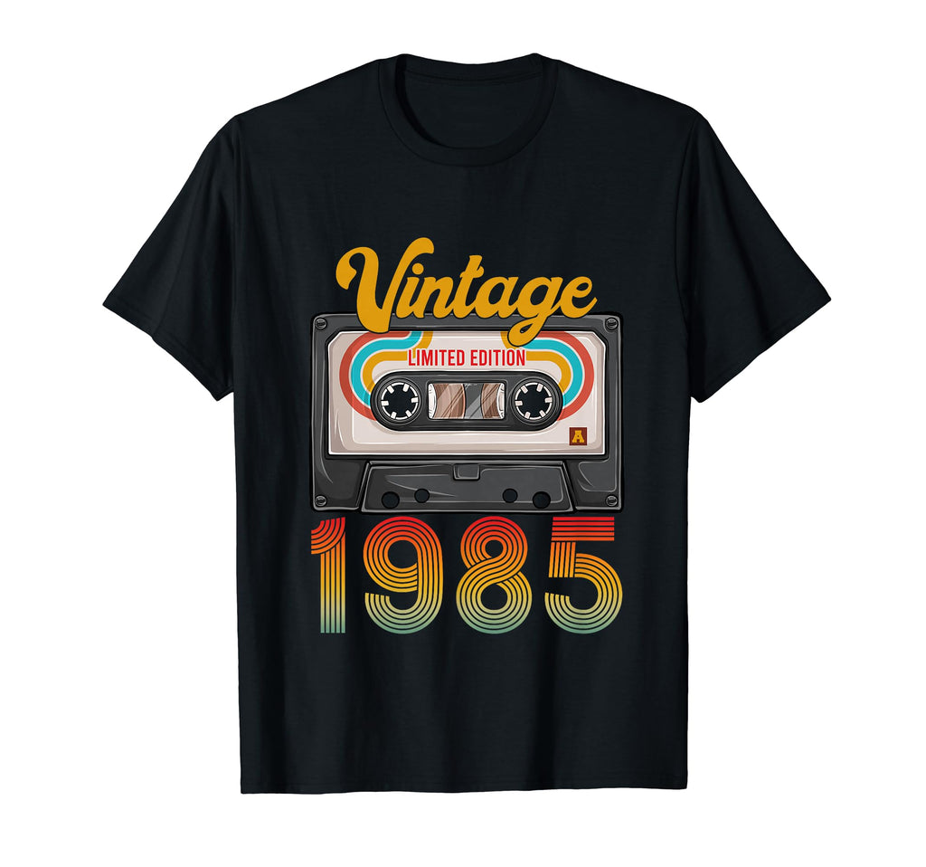 Made 1985 40Th Birthday Cassette Tape T-Shirt - Trendy Graphic Men Women - T-Shirt, Sweatshirt, Hoodie