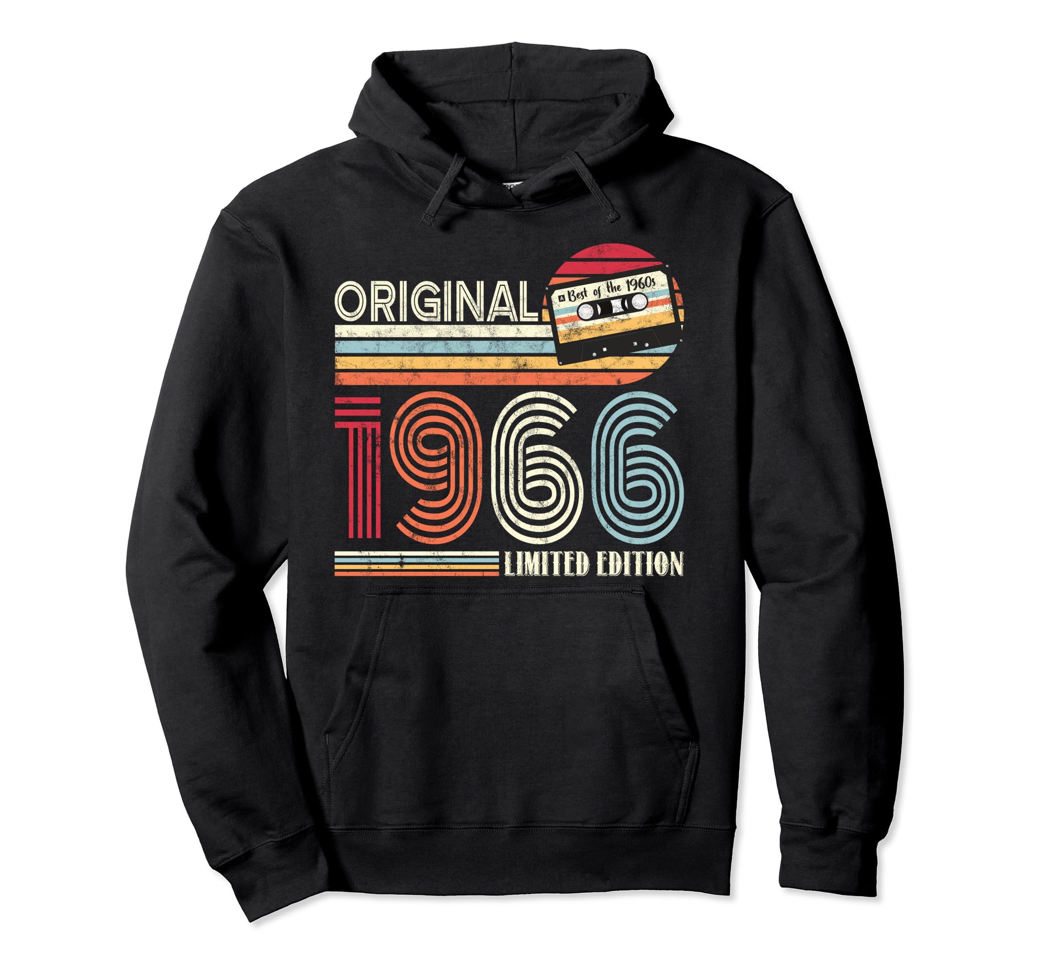 Original 1966 Birthday Guitar Hoodie - Novelty Apparel for Adults - T-Shirt, Sweatshirt, Hoodie