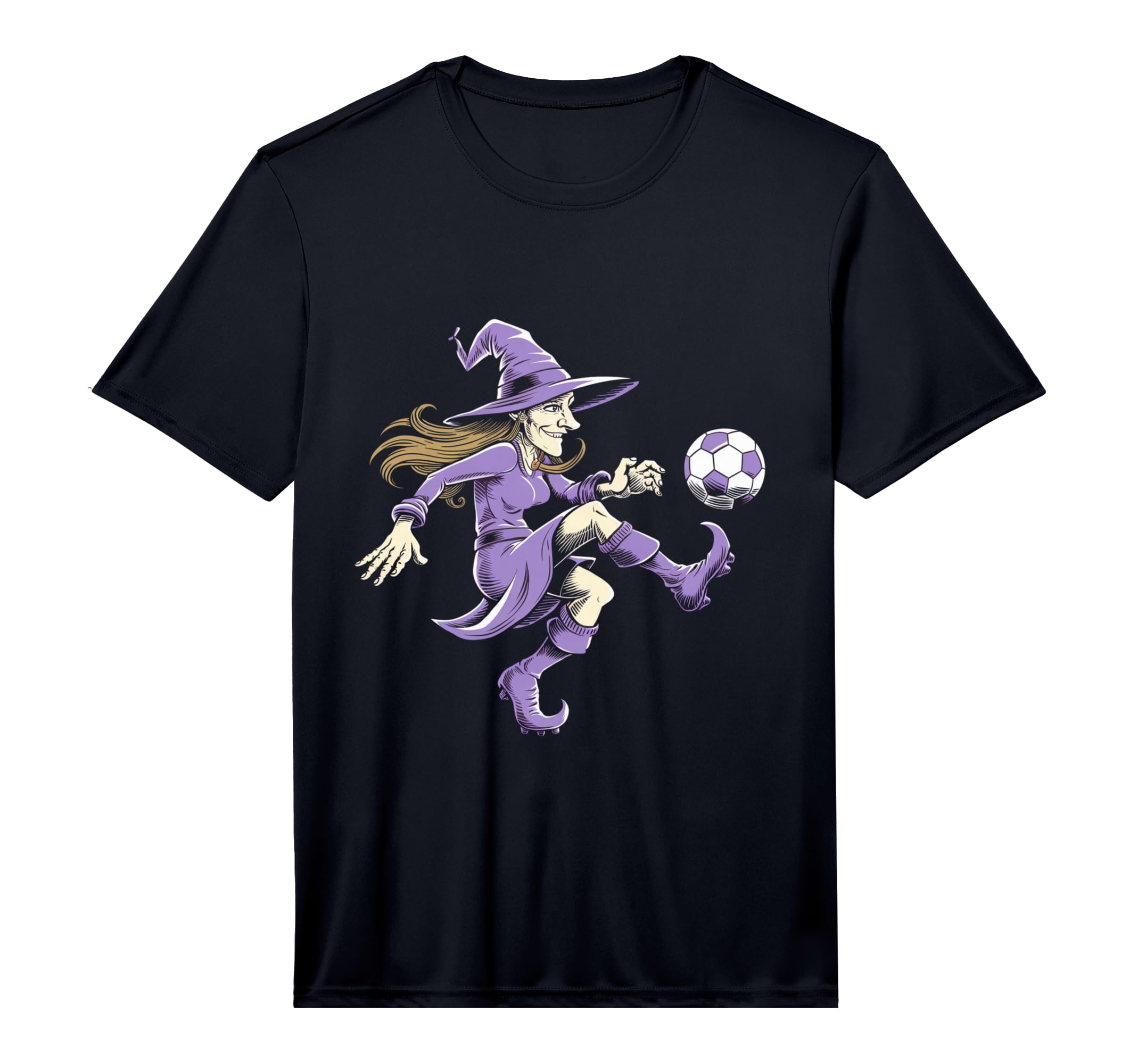 Soccer Witch Halloween Soccer Halloween T-Shirt - Graphic Print for Adults - T-Shirt, Sweatshirt, Hoodie