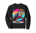 Otter Roller Skates And Sunglasses Sweatshirt - Trendy Graphic Unisex - T-Shirt, Sweatshirt, Hoodie
