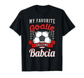 My Favorite Goalie Calls Me Babcia Soccer T-Shirt - Trendy Graphic Unisex - T-Shirt, Sweatshirt, Hoodie
