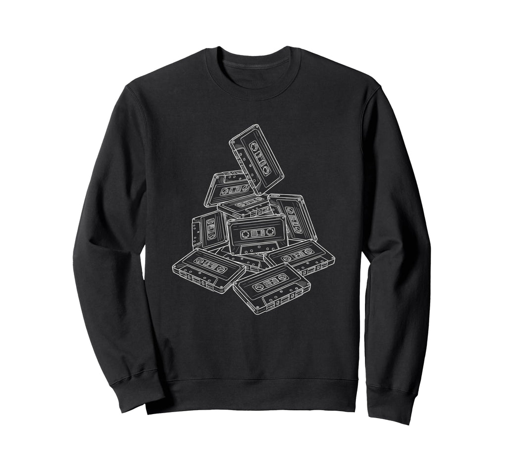 Mixtape 80S Blank Cassette Tape Sweatshirt - Minimalist Print Unisex - T-Shirt, Sweatshirt, Hoodie
