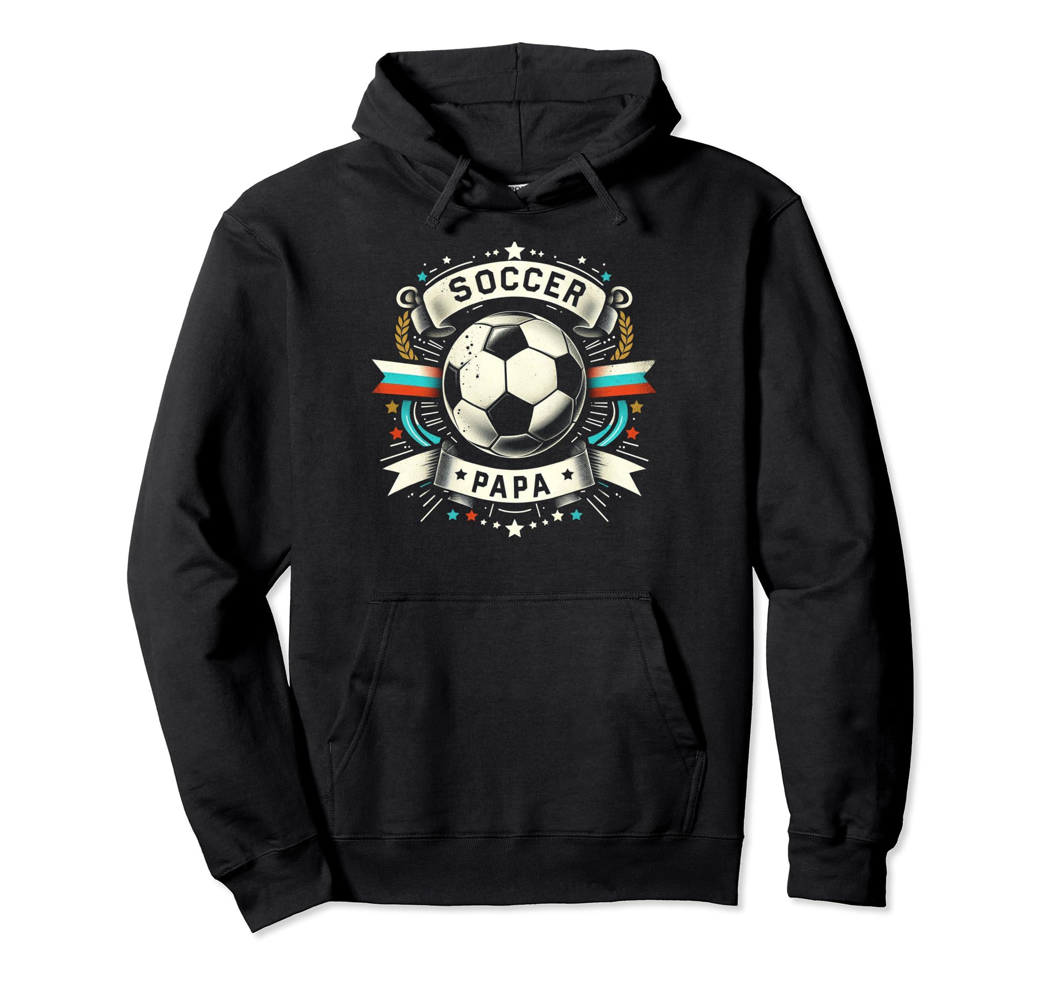 Soccer Papa Family Matching Dad Hoodie - Casual Everyday Wear for Adults - T-Shirt, Sweatshirt, Hoodie