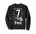 Number 7 Biggest Fan Soccer Player Sweatshirt - Graphic Print Unisex - T-Shirt, Sweatshirt, Hoodie