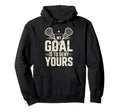 Lacrosse Goalie Lax Goalkeeper Hoodie - Aesthetic Graphic Men Women - T-Shirt, Sweatshirt, Hoodie
