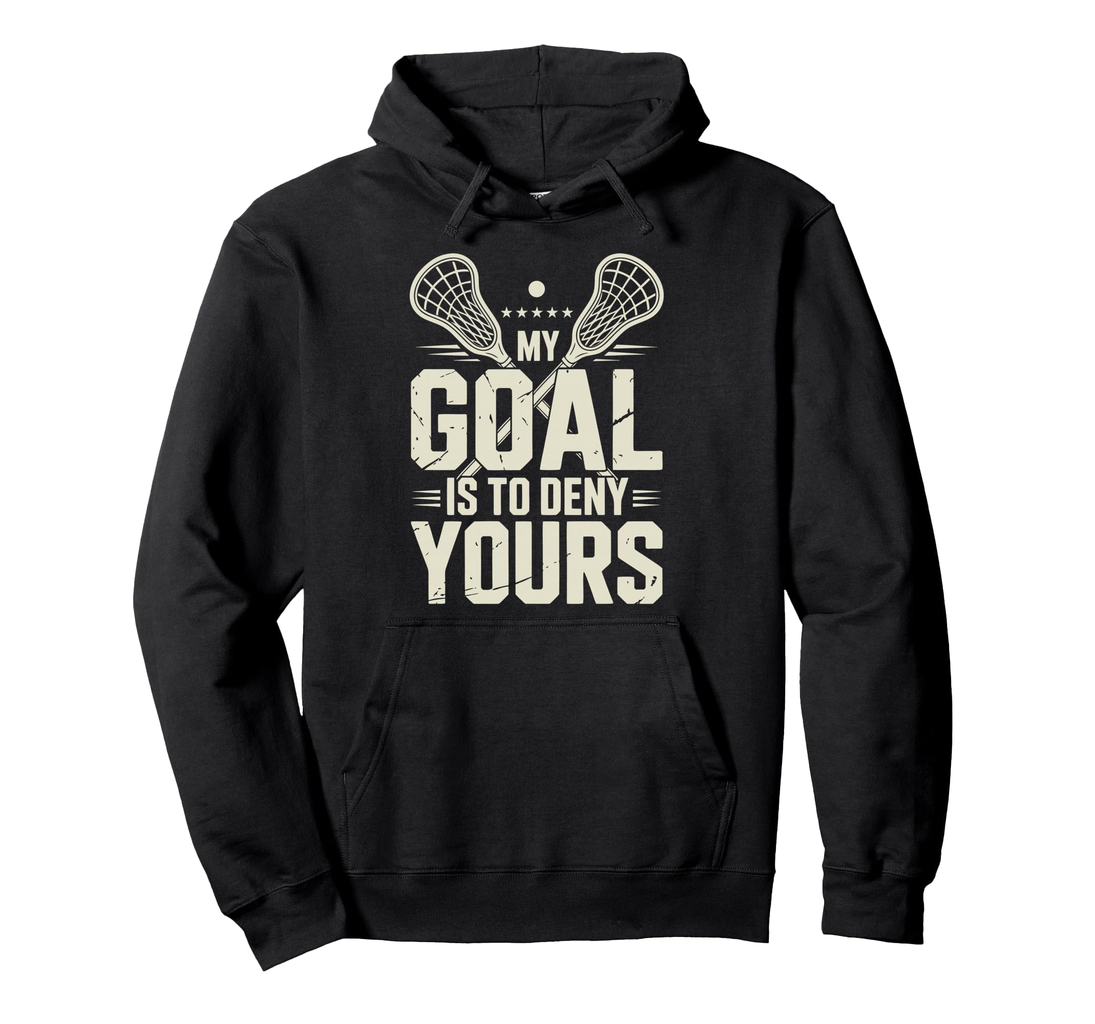 Lacrosse Goalie Lax Goalkeeper Hoodie - Aesthetic Graphic Men Women - T-Shirt, Sweatshirt, Hoodie
