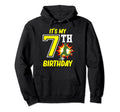 Soccer Player 7Th Birthday Football Sports Hoodie - Trendy Graphic Unisex - T-Shirt, Sweatshirt, Hoodie