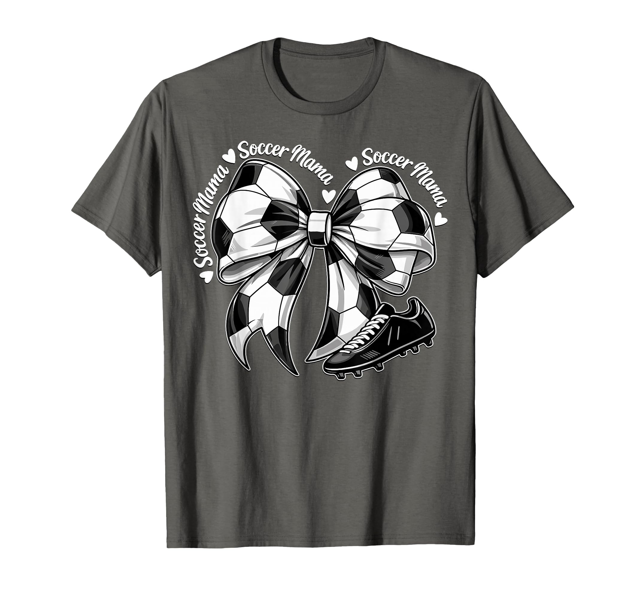 Soccer Mama Mom Coquette Bows Game T-Shirt - Aesthetic Graphic Men Women - T-Shirt, Sweatshirt, Hoodie