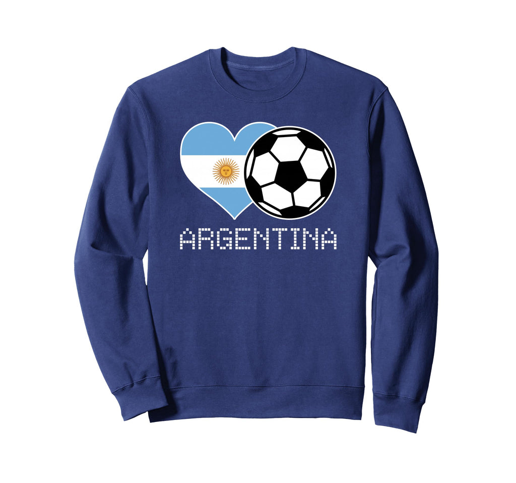 Argentina Soccer Argentinian Flag Sweatshirt - Minimalist Print for Adults - T-Shirt, Sweatshirt, Hoodie