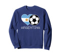 Argentina Soccer Argentinian Flag Sweatshirt - Minimalist Print for Adults - T-Shirt, Sweatshirt, Hoodie