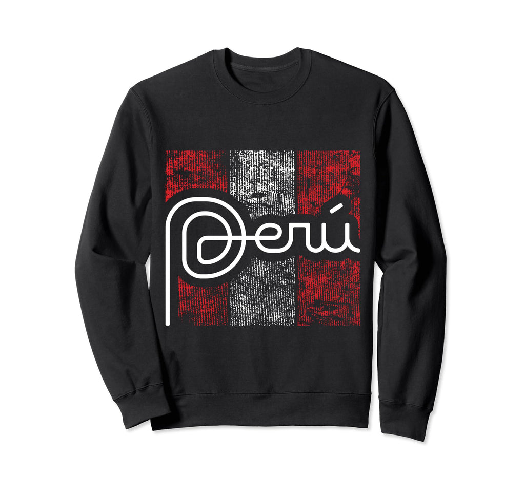 Peruvian Peru Flag Peru Soccer Per Sweatshirt - Novelty Apparel for Adults - T-Shirt, Sweatshirt, Hoodie