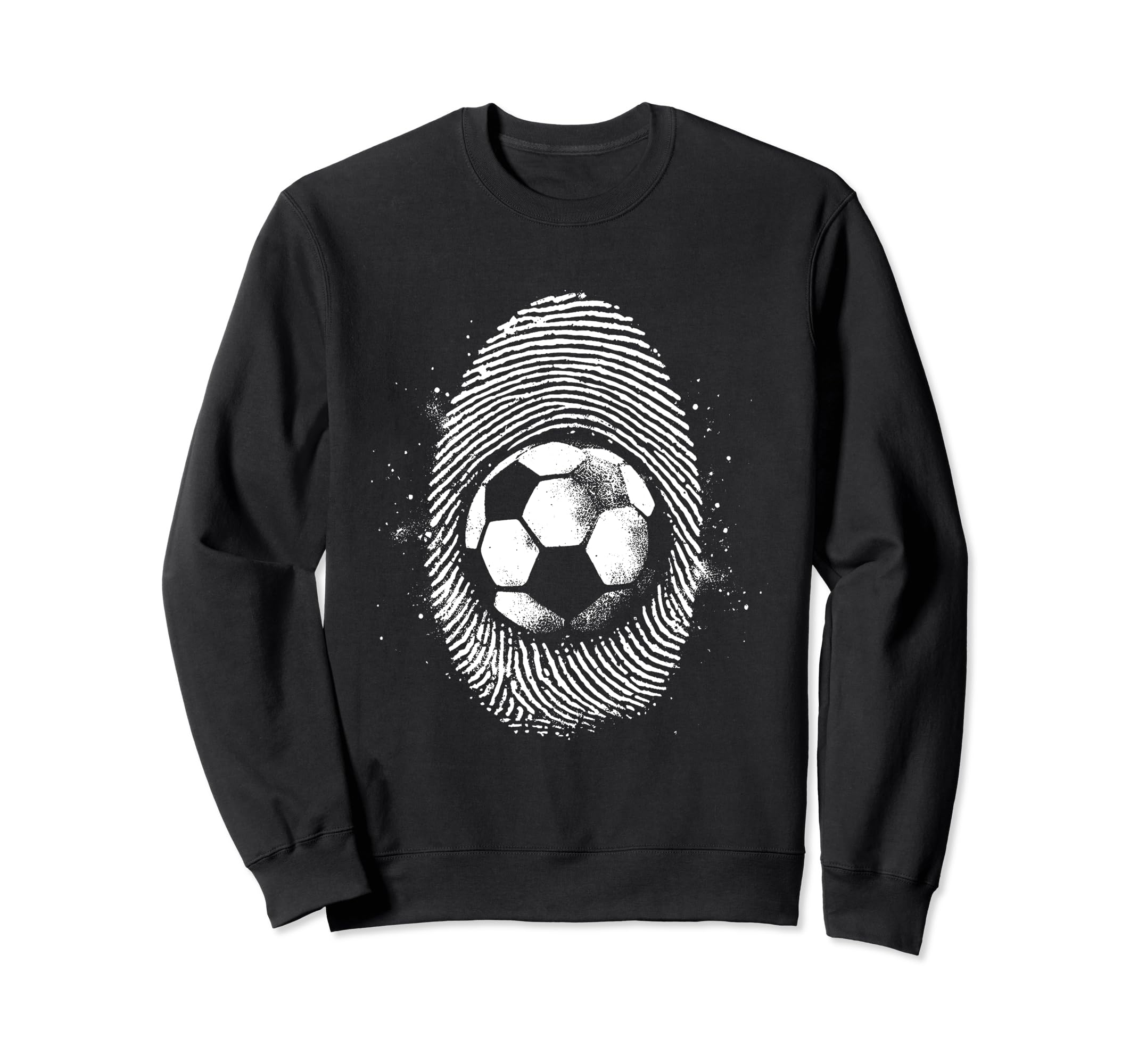 Soccer Fingerprint Soccer Football Sweatshirt - Minimalist Print Men Women - T-Shirt, Sweatshirt, Hoodie