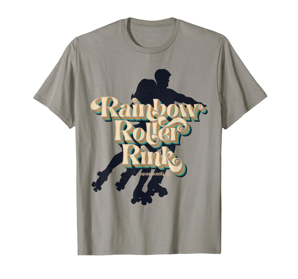 Rainbow Roller Rink T-Shirt - Trendy Graphic for Adults - T-Shirt, Sweatshirt, Hoodie