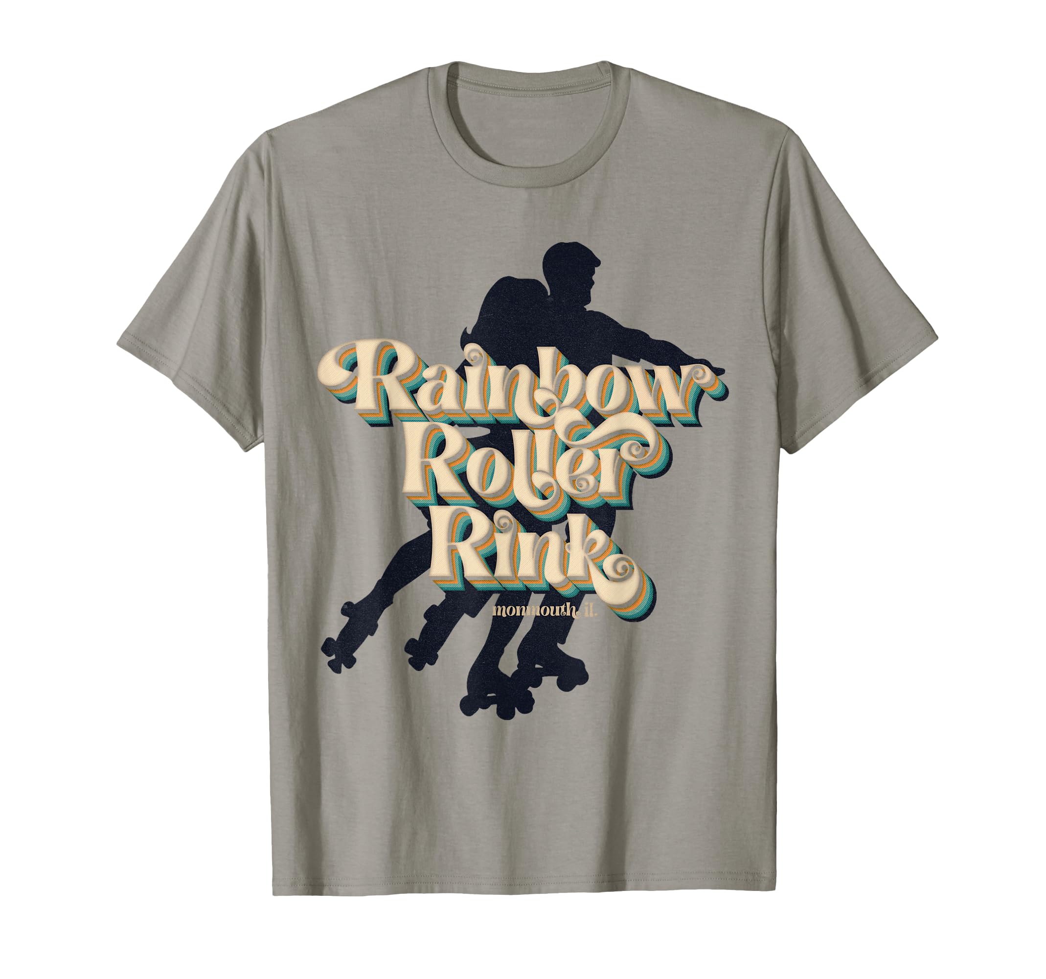 Rainbow Roller Rink T-Shirt - Trendy Graphic for Adults - T-Shirt, Sweatshirt, Hoodie