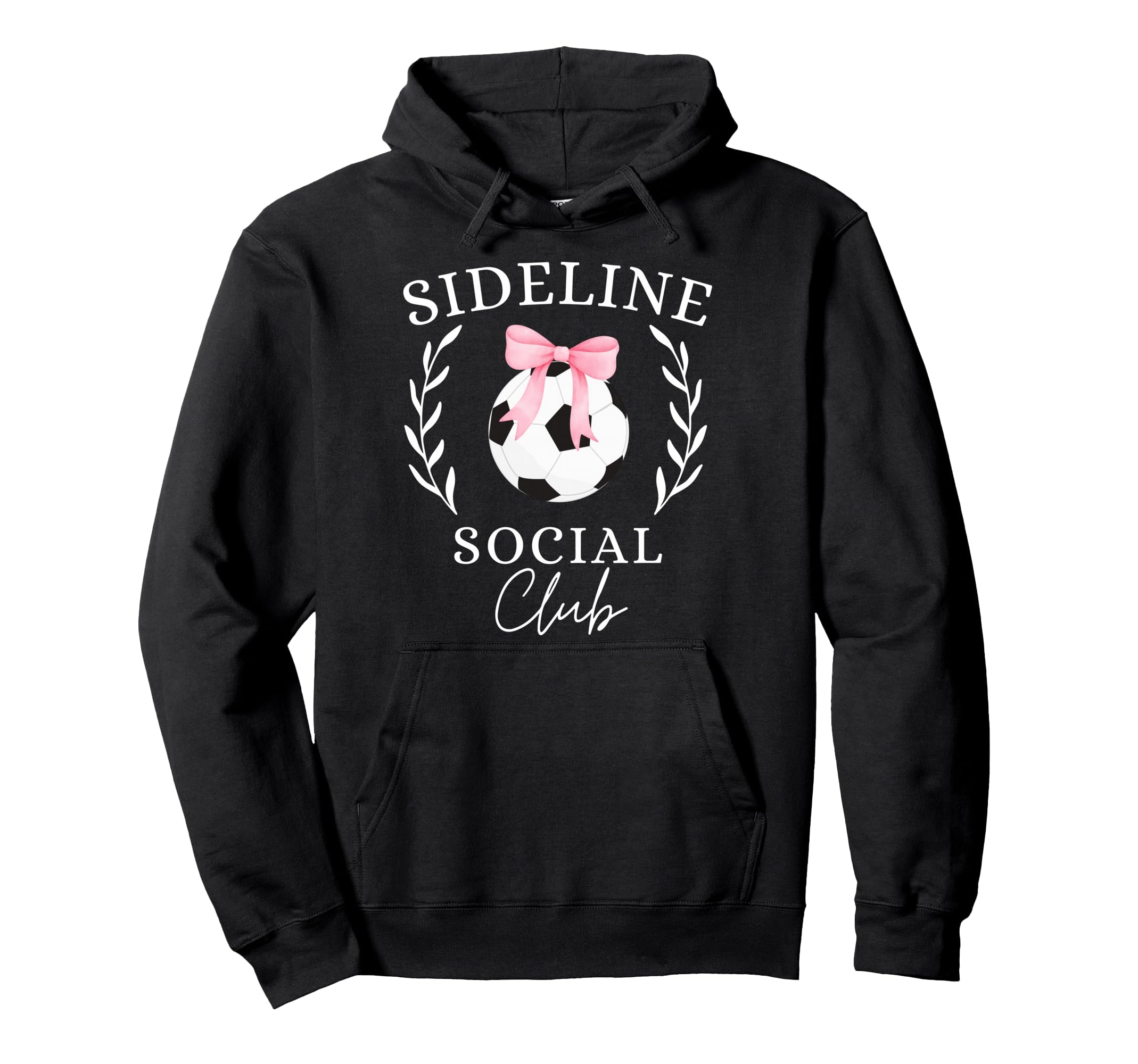 Sideline Social Club Coquette Soccer Mom Hoodie - Unique Graphic Unisex - T-Shirt, Sweatshirt, Hoodie